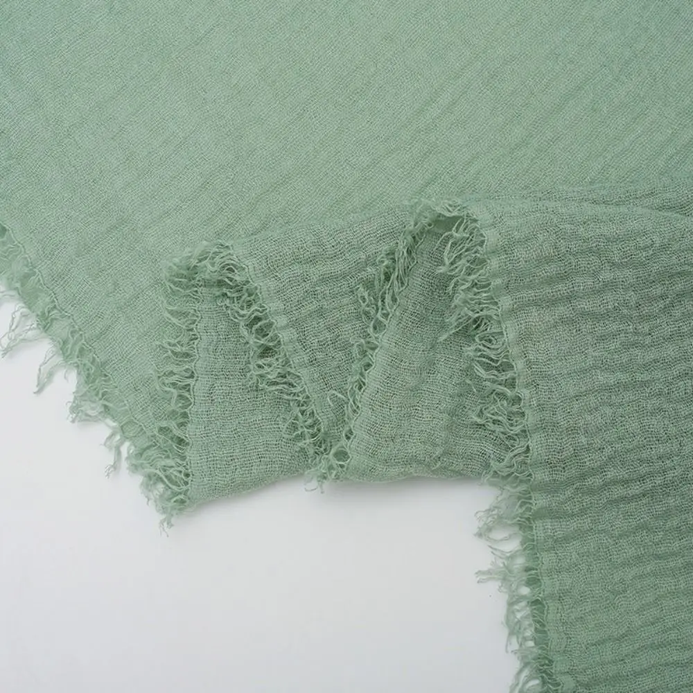 Women Scarves Veil 10 Colors Pleated Plain Hijab Cotton Linen Wrinkle Crinkle Hijab Scarf Headscarf