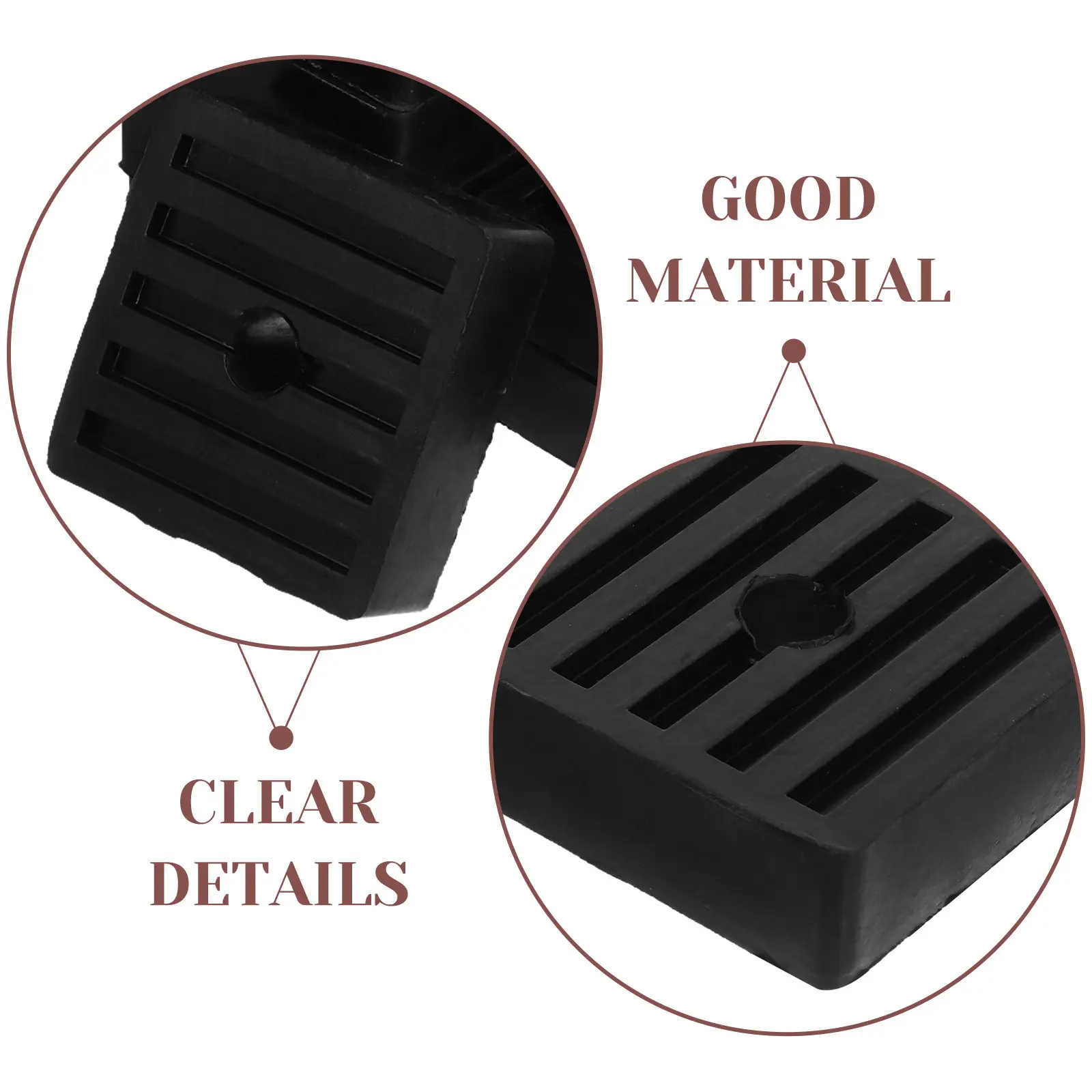 8Pcs Heavy Duty Rubber Anti Vibration Pads High Density Non Slip Vibration Isolation Mat for Air Compressor Generator Industrial