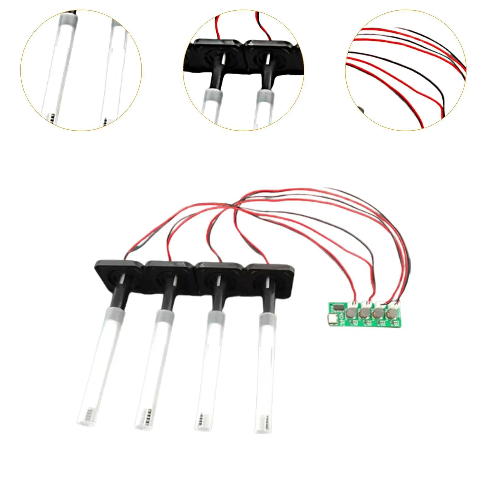 Módulo umidificador usb dc 5v, fabricante de névoa profissional, quatro spray, placa de circuito de driver ultrassônico, módulo de pulverização, placa de atomização