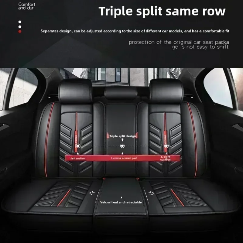 لنيسان تيتان غطاء مقعد السيارة بو الجلود مريحة الخصر الراقية مجموعة كاملة 5 مقاعد التفاف كامل غطاء مقعد أربعة مواسم