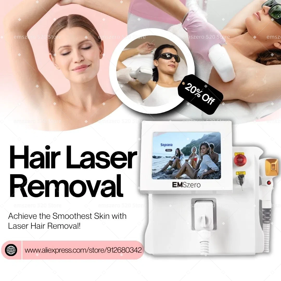 

808 Diode Laser Hair Removal Machine Cooling Permanent Painless 3Wavelength Epilator Super Energy Density Suitable All Skin Tone