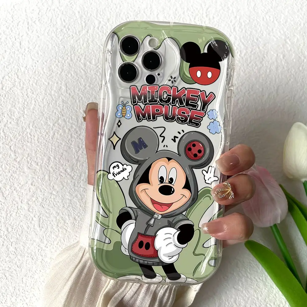 Mickey Stitch Donald Phone Case for Oppo Realme C67 C65 C55 C35 C33 C31 C21Y C20 C15 12 11 10 8 7 6 Pro Plus 4G 5G Creamy Cover