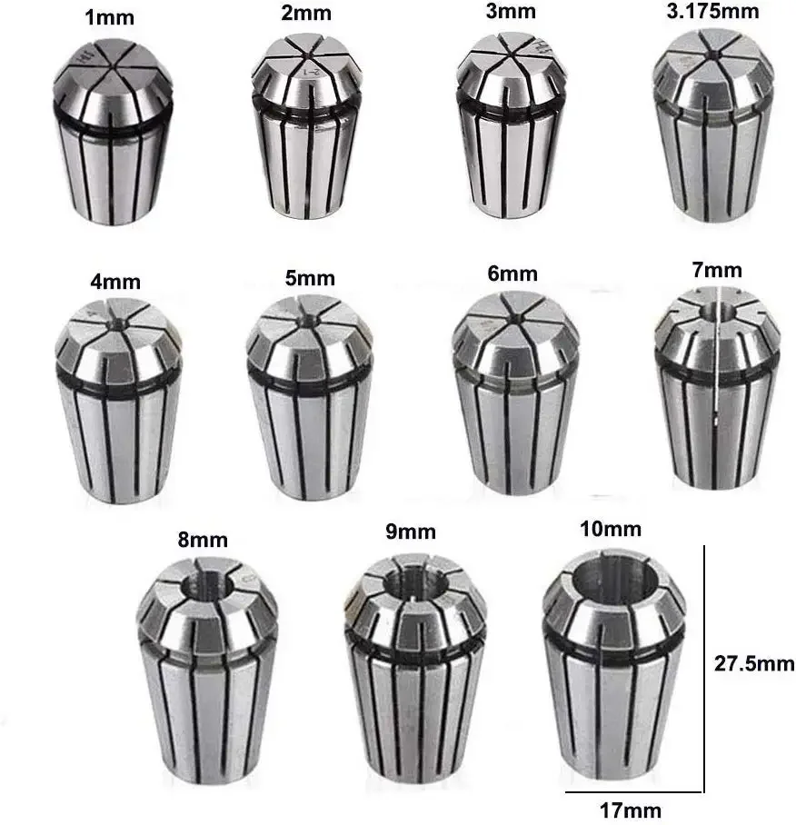 

1PCS ER16 1-10MM Standard Accuracy Elastic ER Clamp Chuck For Holder Hardened Engraving Machine CNC Accessory Collet