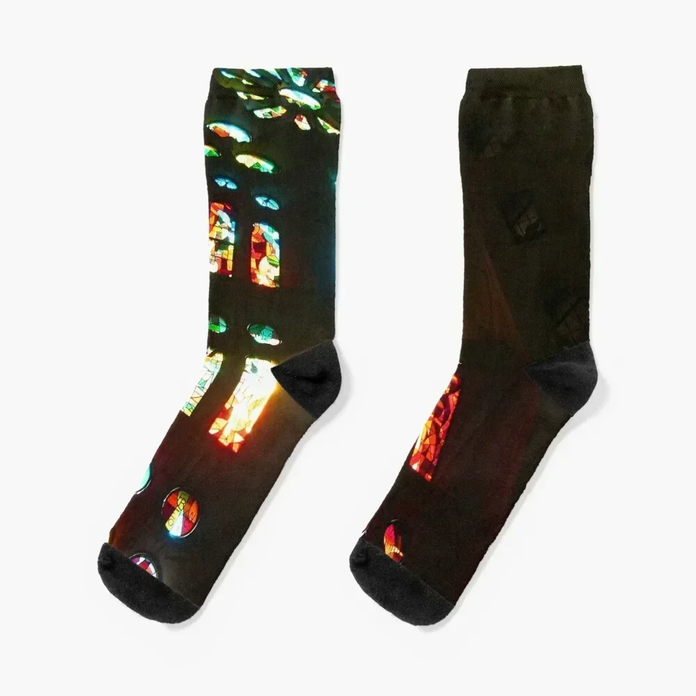 Sagrada Familia III Socks Thermal man winter christmas stocking men cotton high quality anti-slip Girl'S Socks Men's