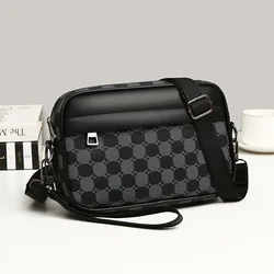 Top-quality PU Leather Men Waist Packs Business Crossbody Bags for Male Fashion Travel Storage Phone Shoulder Bags Clutch Bag