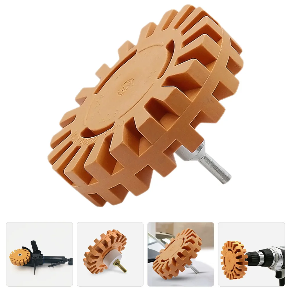 Ruota di gomma Dispositivo di rimozione decalcomania in gomma da 4 pollici Dispositivo di rimozione adesivo efficiente per adesivi in vinile per auto Forniture per dettagli auto