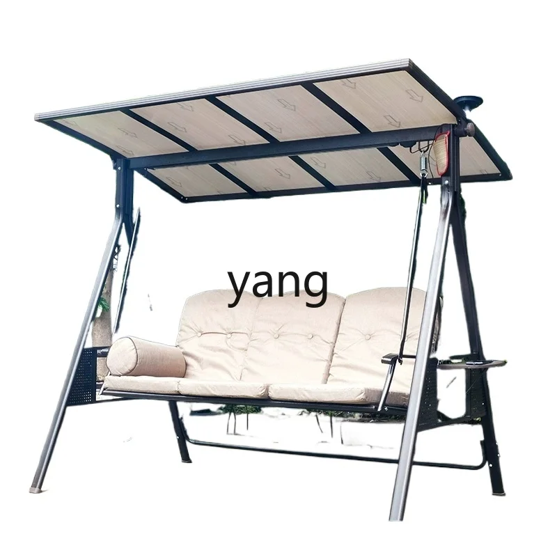 CX  cast aluminum rocking chair recliner double villa balcony leisure solar chair cradle