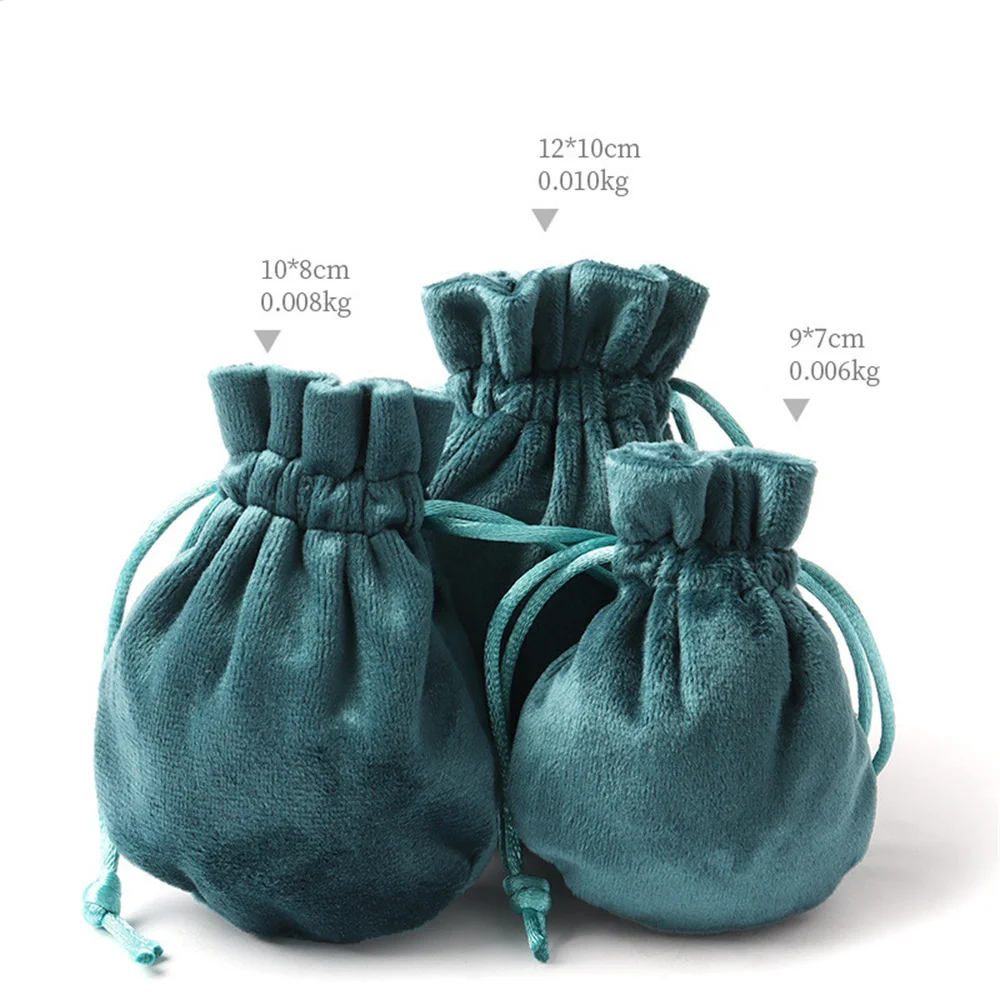 Drawstring Velvet Sachet 7x9/8x10/10x12cm Pouches Small Size Jewelry Gift Display Packing Bags Can Customized Accessories 2023