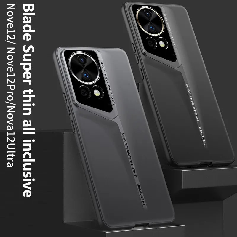 Frosted Matte Hard PC Case For Huawei Nova 12 12Pro 12 Ultra Porsche Design Camera Full Protector Cover