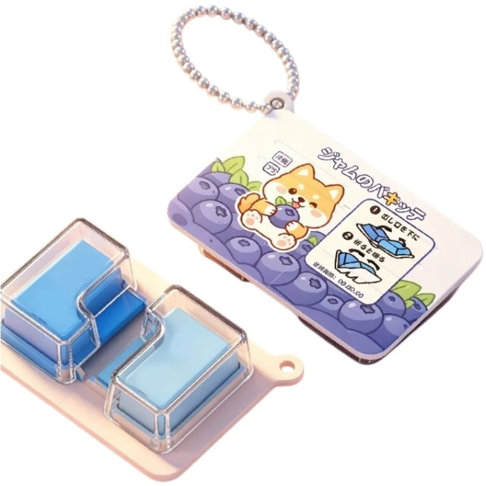 Bendable Structure Jam Keychain with Crisp Click Snap Sound Realistic Funny Jam Snap Fidget Creative Mini Food-Themed Pendant