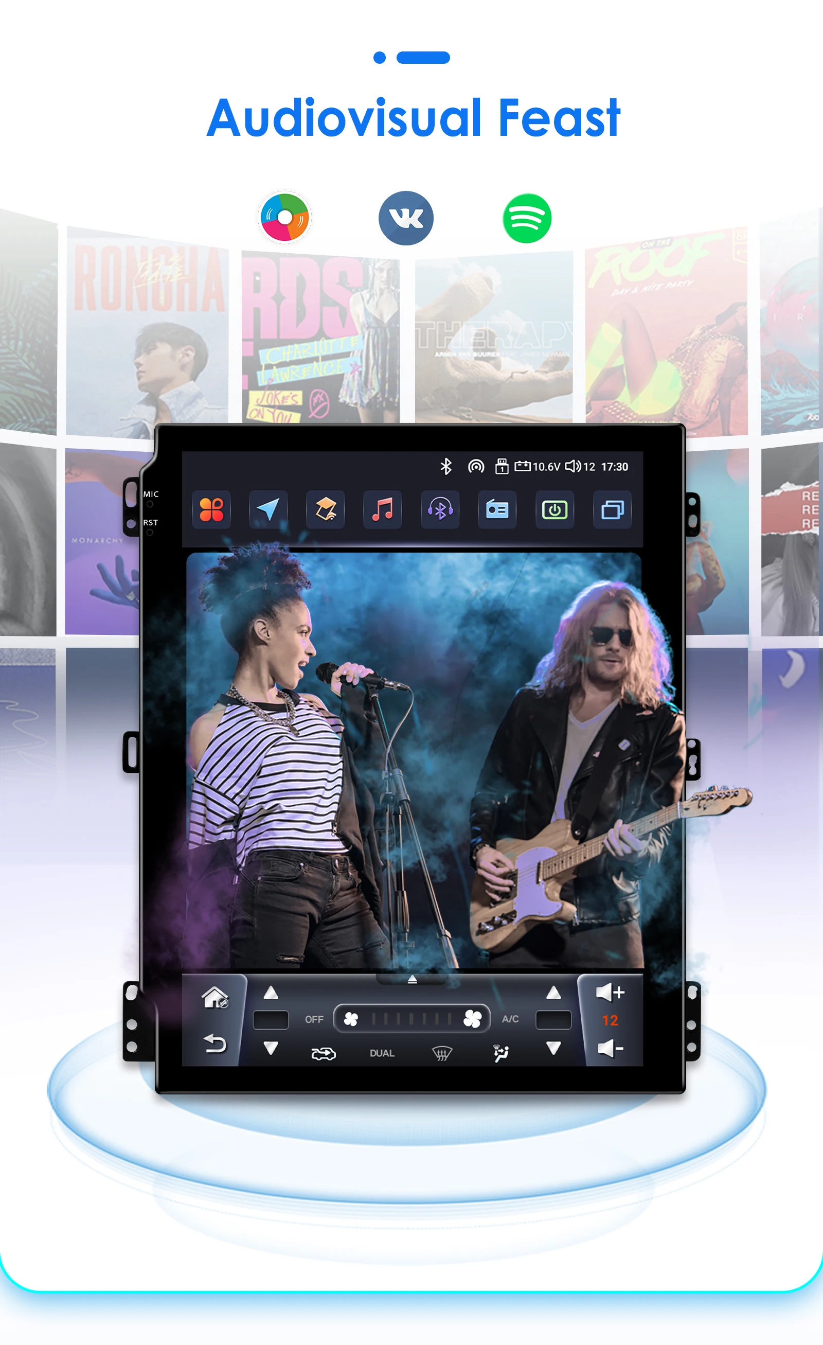 Android Car Radio for Ford Mondeo 4 Galaxy 2006 - 2010 Multimedia Stereo 9.7inch Vertical Screen Carplay Auto Android Headunit