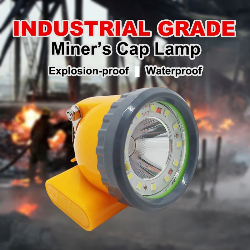 Explosion-Proof  New Rechargeable LED Miner Light Safety Mining Headlamp Cordless Cap Lamp