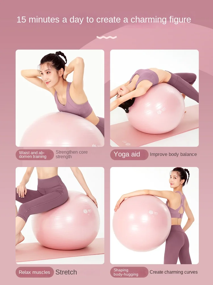 Yoga Ball Anti-Burst with Air Pump, Thickened Stability Balance for Physical Fitness