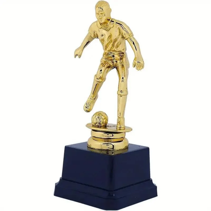New Plastic Model Gold Soccer Trophies Championship Games Golden Prize Cup Small Competition Soccer Craft Souvenirs Cup
