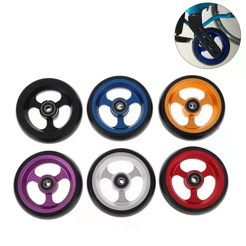 Wheelchair Front Caster Wheels 4 Inch Replacement Rollers With Bearings Universal Fit For Manual Wheelchairs 1Pcs