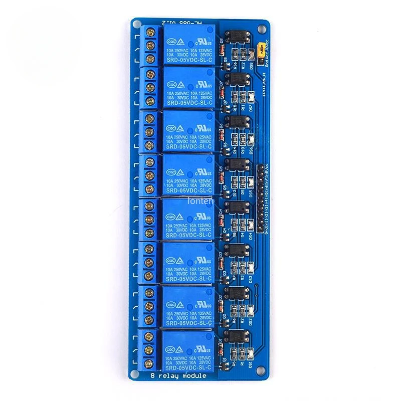 10 pcs/pack Factory Direct Sales, with Optocoupler 8-way Relay Module Plc Relay Control Board 5v