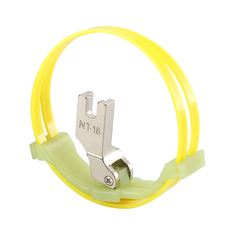

MT-18 T350 Presser Foot With Ring Fit Single Needle Lockstitch Sewing Machine Accessories Double Ring Plastic Wheel Presser Foot