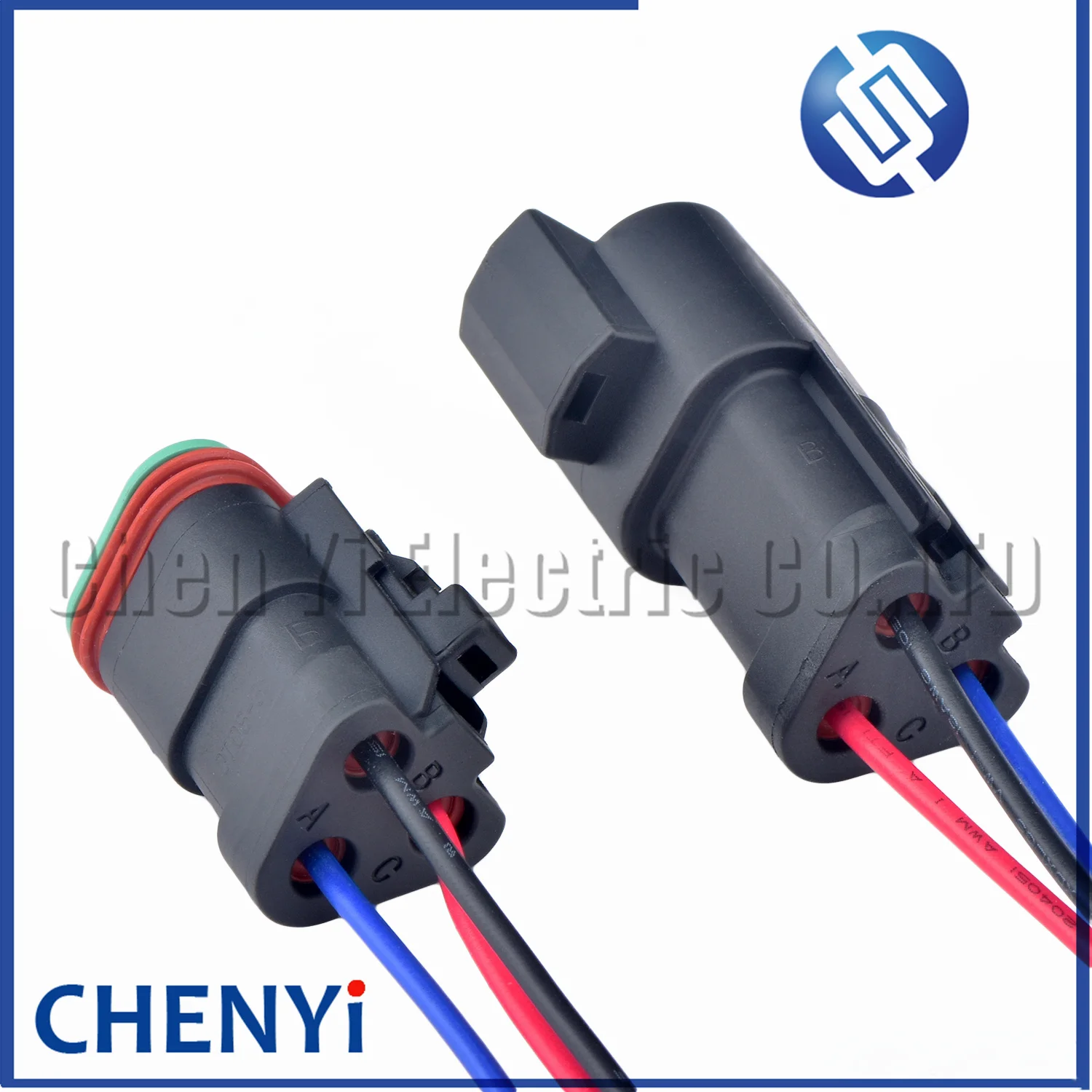 Black 3 Pin Deutsch DT series Automotive waterproof connector Wire harness plug Socket DT06-3S DT04-3P DT06-3S-E005 DT04-3P-E005