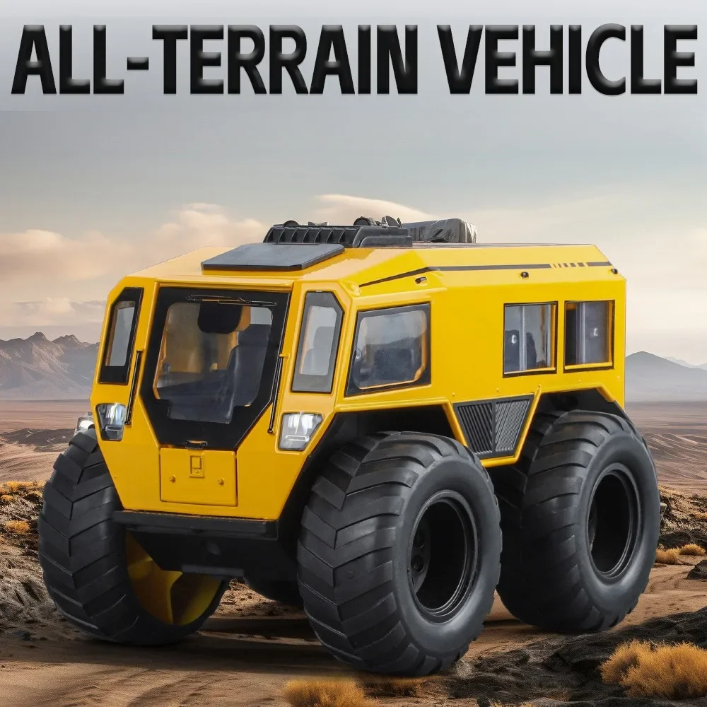 Scale 1/24 Russia SHERP Car Model Toys Diecast Alloy All Terrain Vehicle Sound Light Pull Back Sound Pull Back Toy Gift for Kids