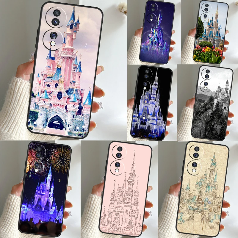 Princess and Castle Case For Huawei Honor X7 X8 X9 X9a 50 70 P20 P30 P40 Lite P50 Mate 50 Pro Nova 5T P Smart