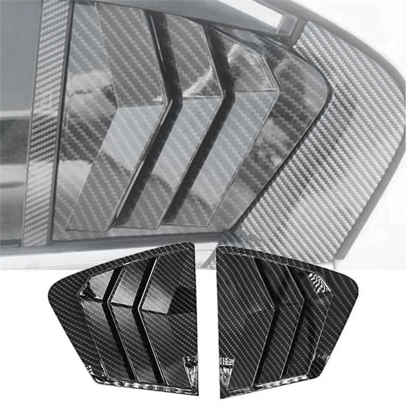 

2PCS Parts Accessories For 2012-2015 Honda Civic Car Side Quarter Window Vent Louver Shutter Cover Trim-AS55