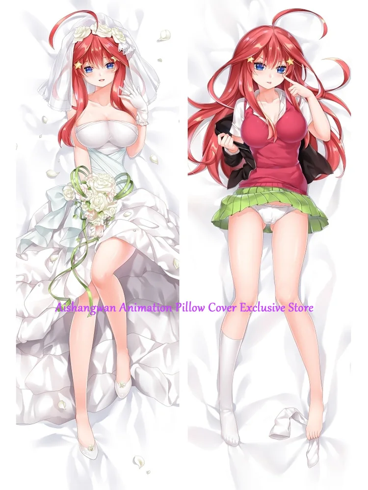 

Dakimakura Anime Pillow Cover Itsuki Nakano Double Sided Print 2Way Cushion Bedding Festival Gifts Gifts