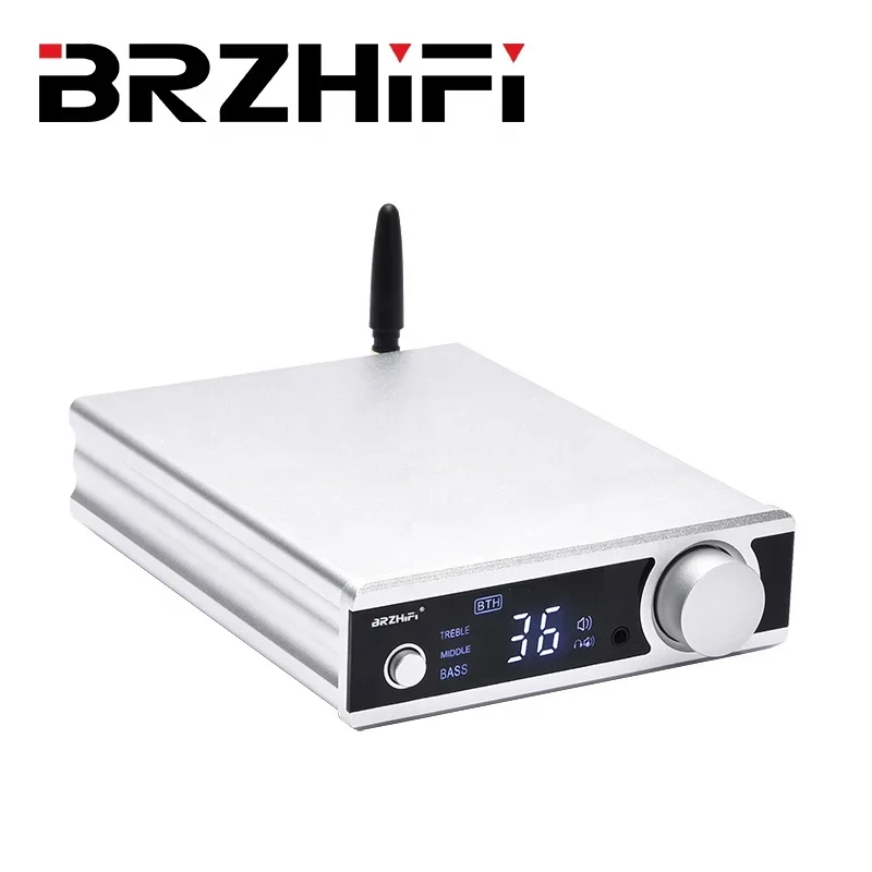 BRZHIFI 오디오 M6 클래스 D 미니 앰프, BT 5.0 LDAC Hi-Fi MA12070 스테레오 앰프, 2 채널 홈 시어터 파워 앰프 보드