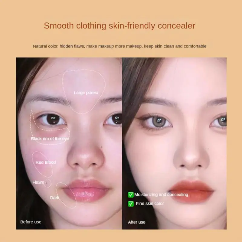 Foundation Concealer Cream Waterproof Modify Skin Tone Soft Matte Cosmetic 3 Color Concealer Palette Brighten Face Moisturizing