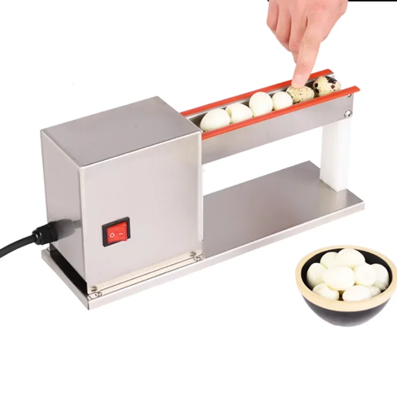 Electric Quail Egg Peeling Machine Automatic Small Commercial Egg Peeler for Kitchen Use