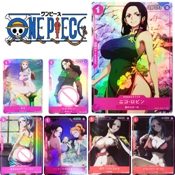 ONE PIECE postacie z anime Nico Robin Boa Hancock Charlotte Pudding DIY domowe świąteczne prezenty urodzinowe zabawki karta kolekcjonerska