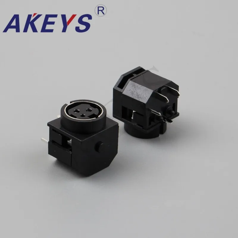 10PCS MPC-3-01 DIN 3 Pin Female Jack Cable Connector adapter panel mount solder S Terminal
