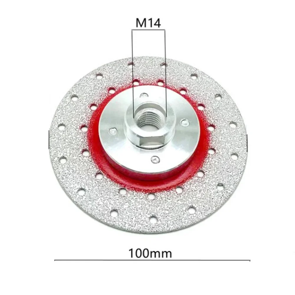 Diamond Cutting Disc Marble Quartz Stone Wear-resistant 100/115/125mm 40/50 Brazed Diamond Coated Cutting Wheel