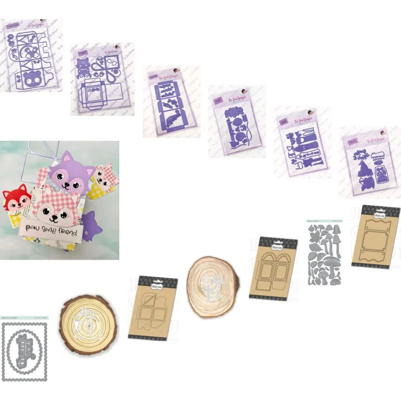 Scallop Treat Box Mason Jars Cutting Dies Scrapbook Diary Decoration Stencil Embossing Template DIY Greeting Card Handmade 2026