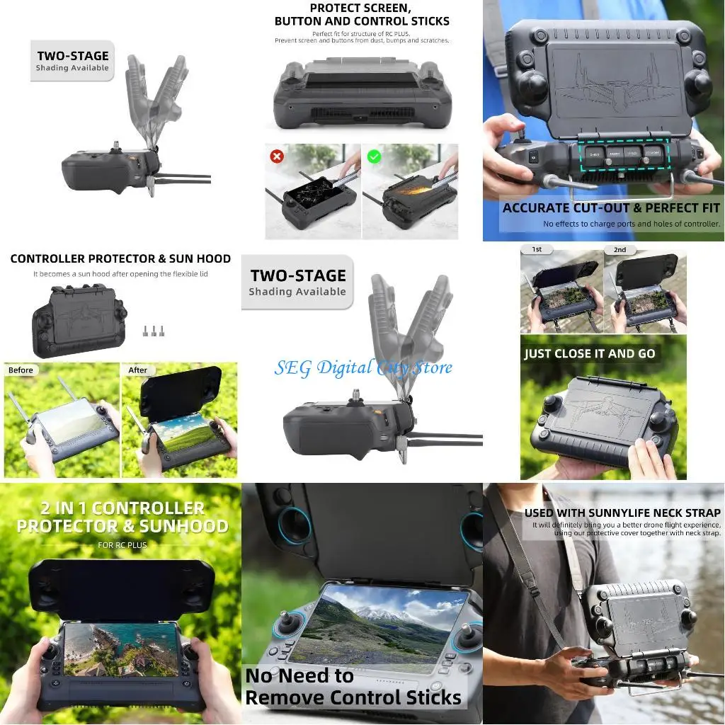 U75B Monitor RC Remote Control Screen Cover Sun Hood for Inspire3 M30-