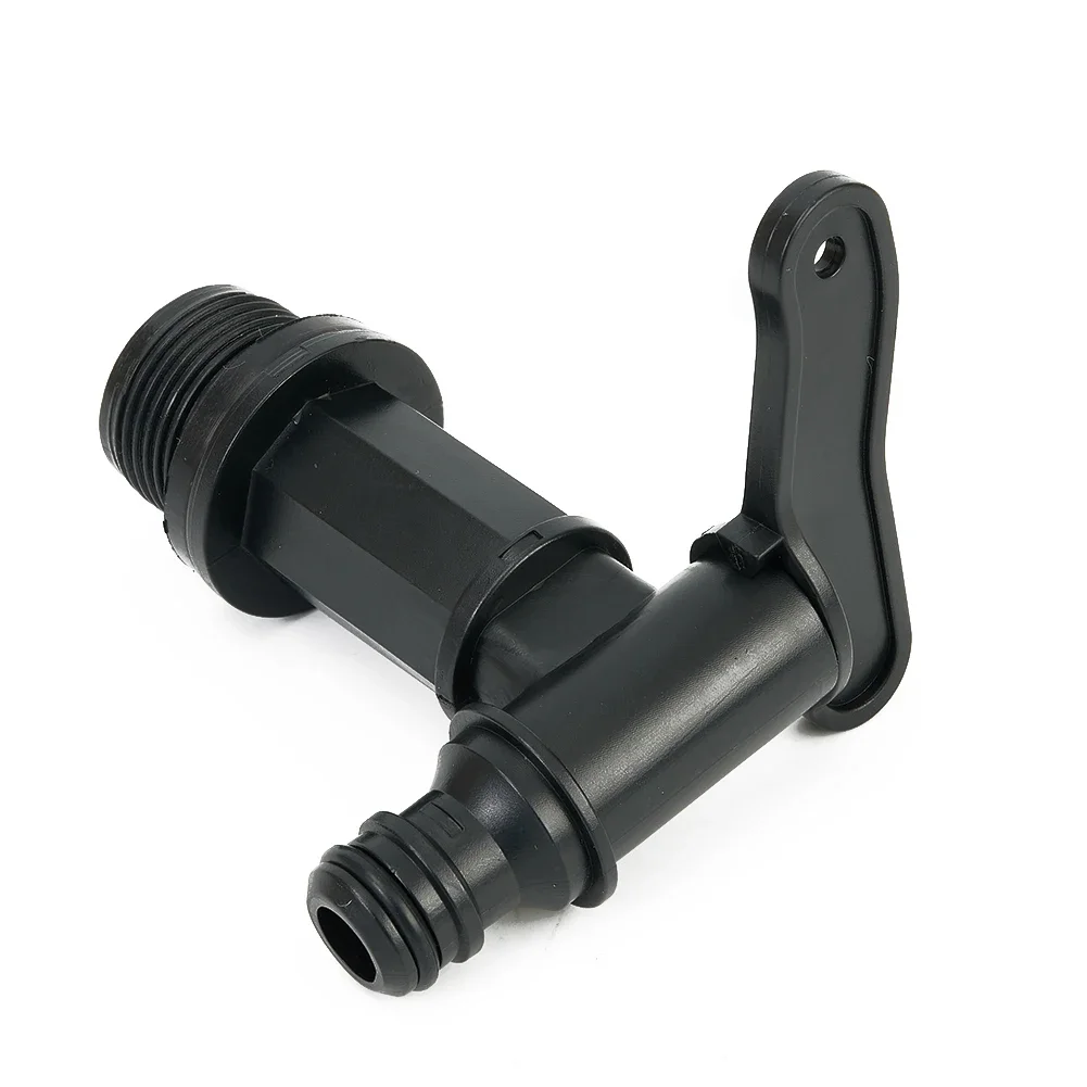 Replacement Tap for Fresh/Waste Water Tanks, Black Plastic Finish Suitable for Camper Vans, Caravans, Motorhomes