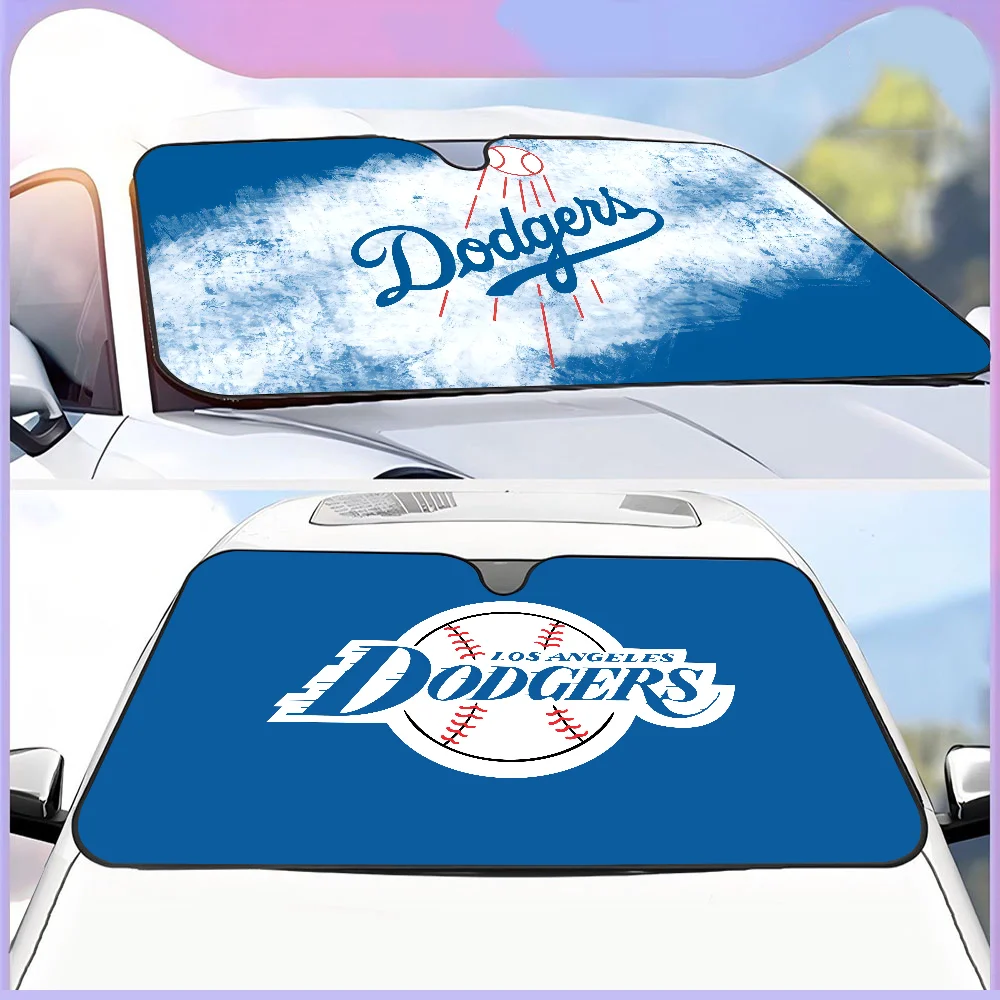 L-a D-Dodgers equipo de béisbol parasol para coche parabrisas chocado ventana delantera del coche sombrillas cubierta mantener el vehículo fresco UV