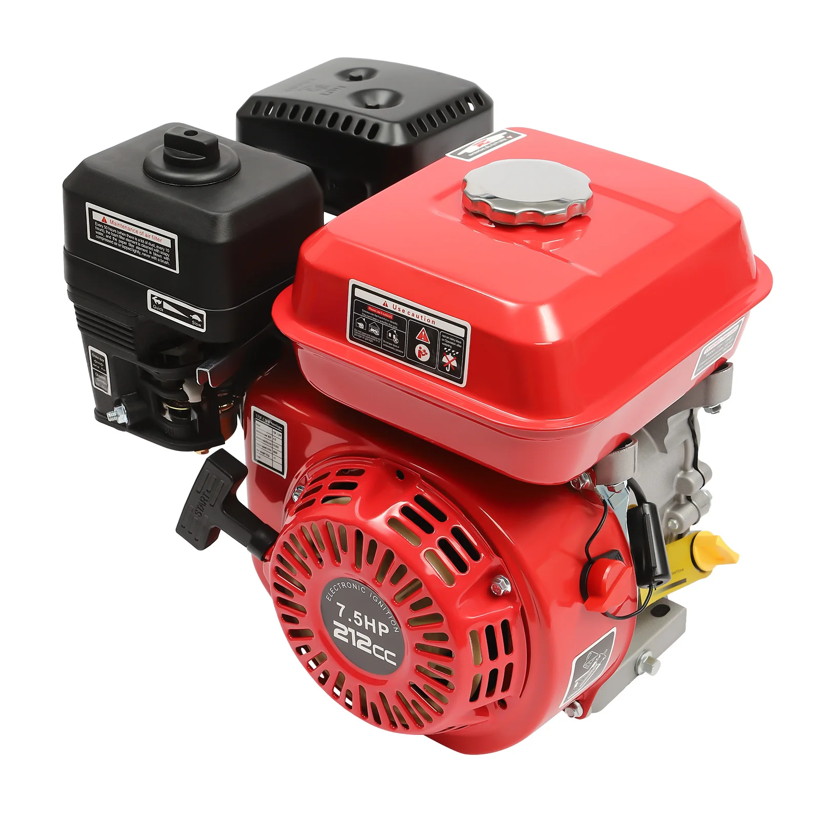 7.5 HP 4-Stroke Engine, Pull Start Petrol Engine, Air Cooled Single Cylinder Engine