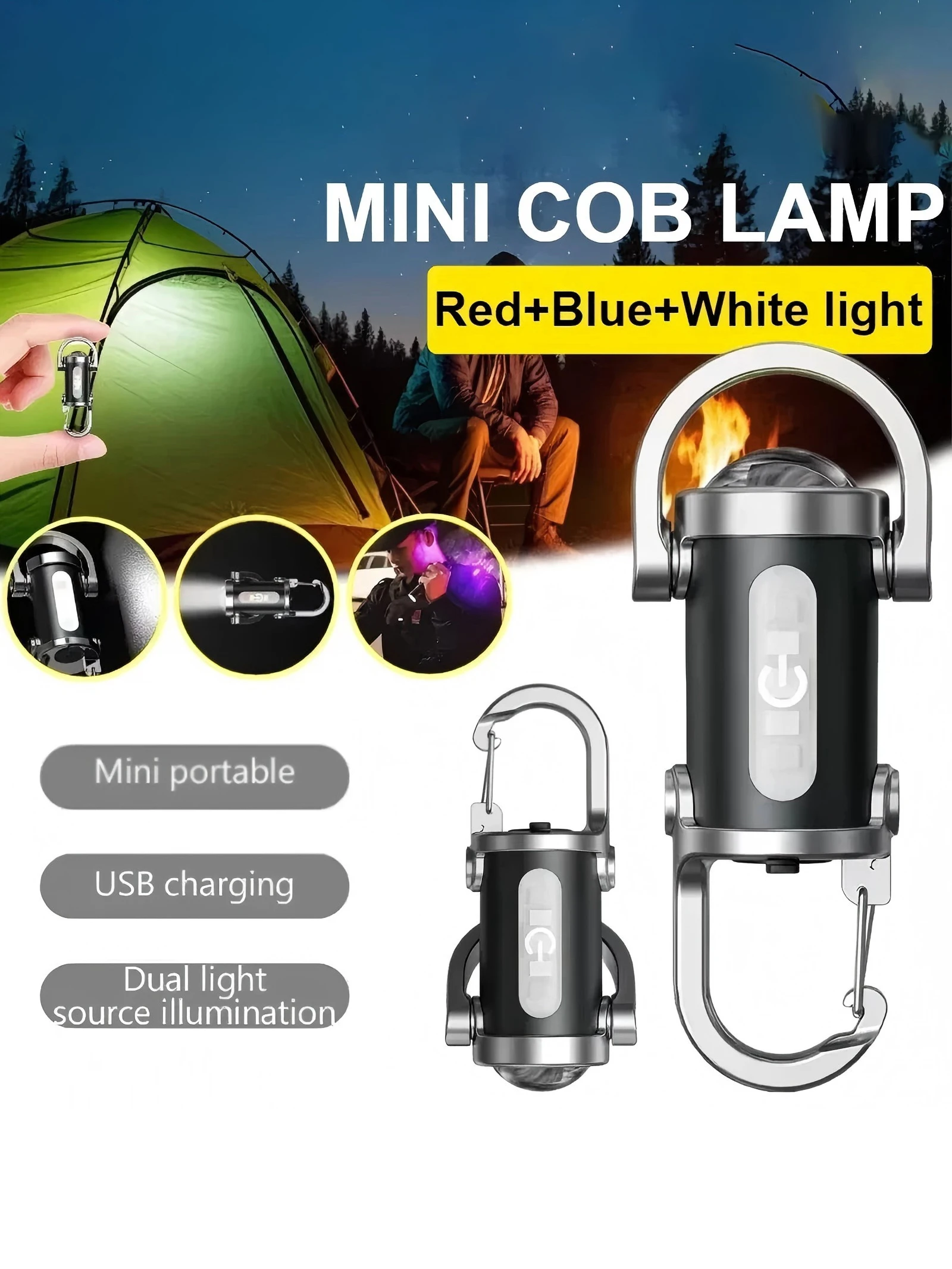 AliExpress cycle zone Mini LED Keychain Light Multifunctional Portable Pocket Work Light Keyring Inspection Lights Key Chain for Outdoor Activities