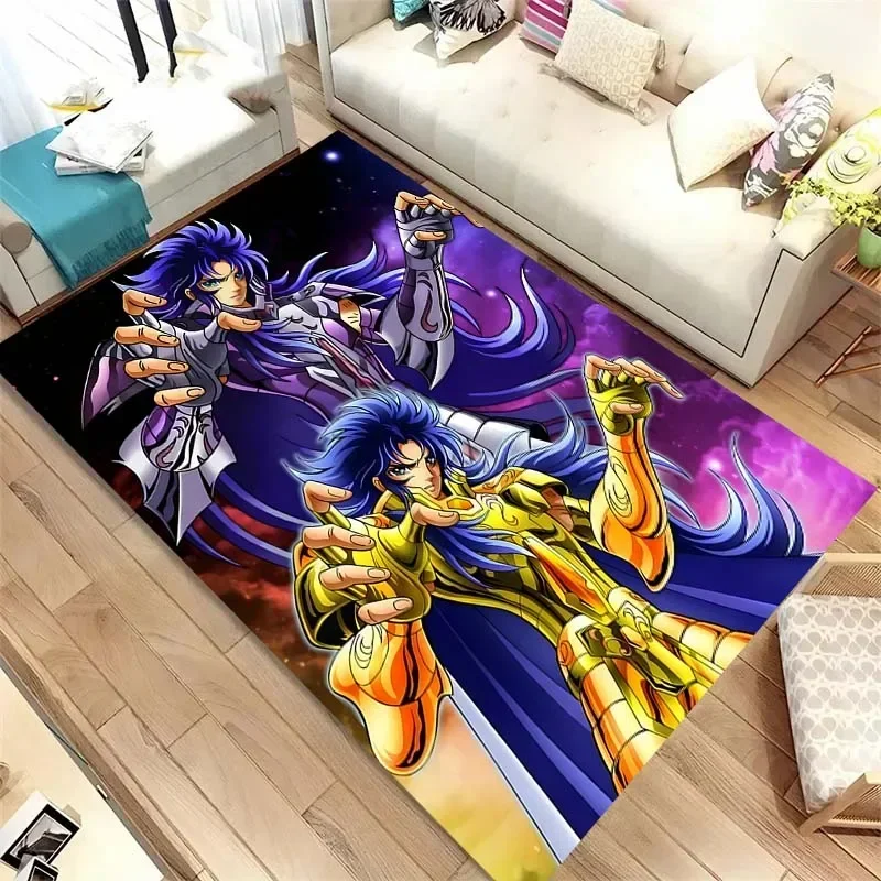 Saint Seiya, anime carpet, living room bedroom home decoration, children's room baby pad, bathroom kitchen carpet, birthday gift