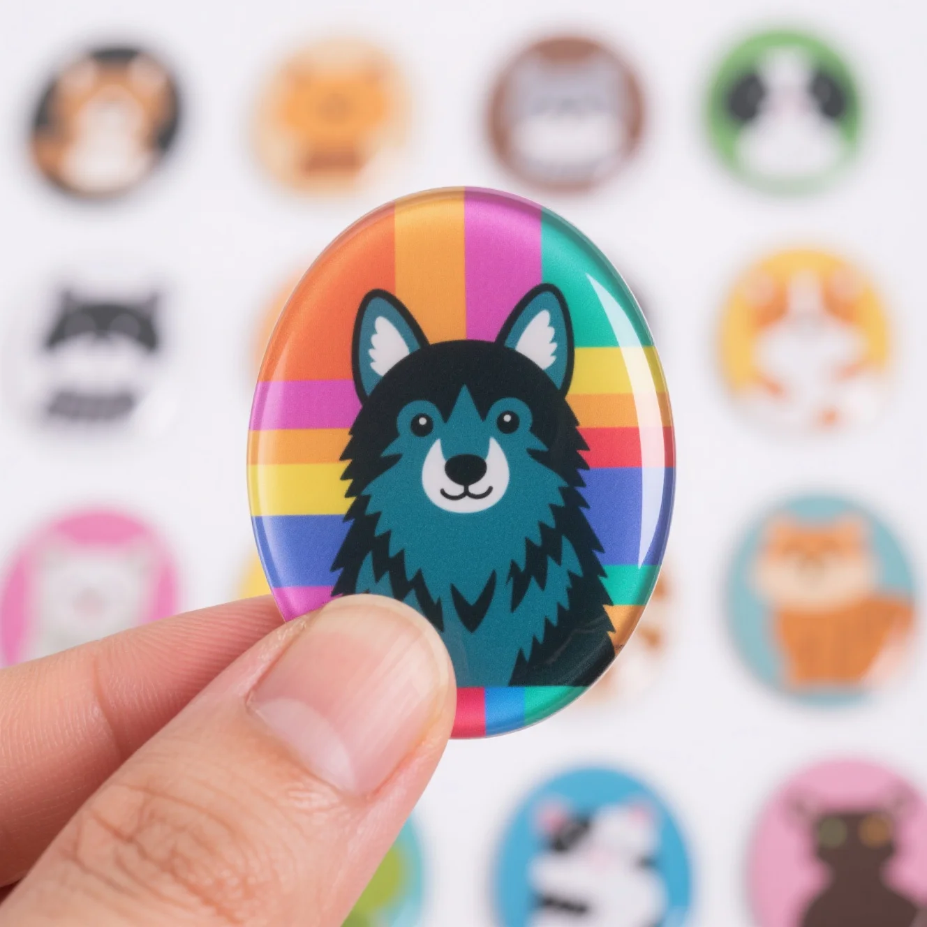 Dome Sticker That Provides A Comfortable Tactile Experience For Users