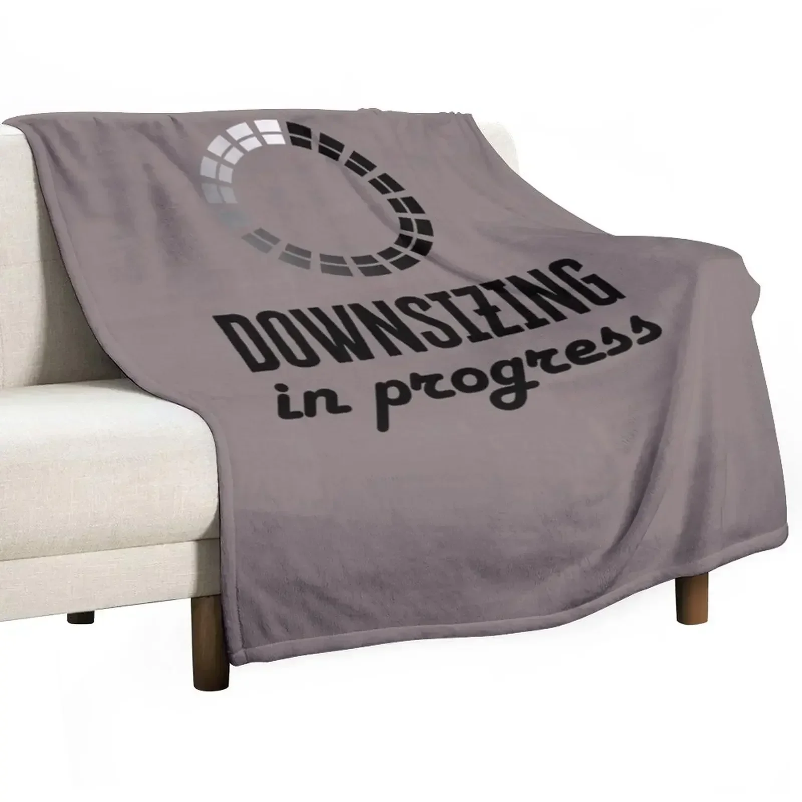 

Weight Loss, Bariatric Surgery, Downsizing In Progress Gift Throw Blanket Wrinkle Resistant Lightweight Blanket