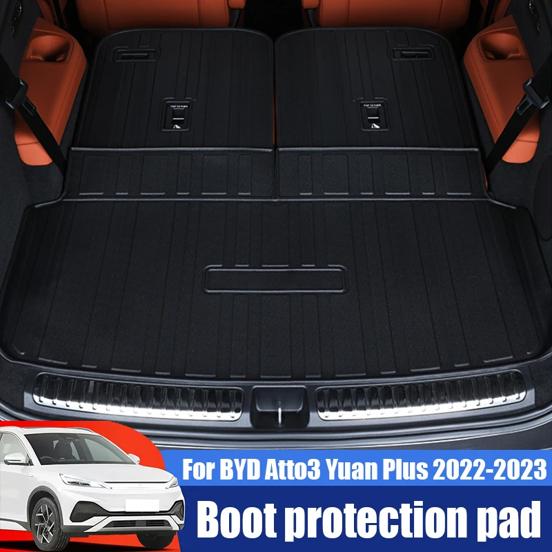 For BYD Atto3 Yuan Plus 2022 2023 Special trunk protection pad TPE waterproof trunk pad