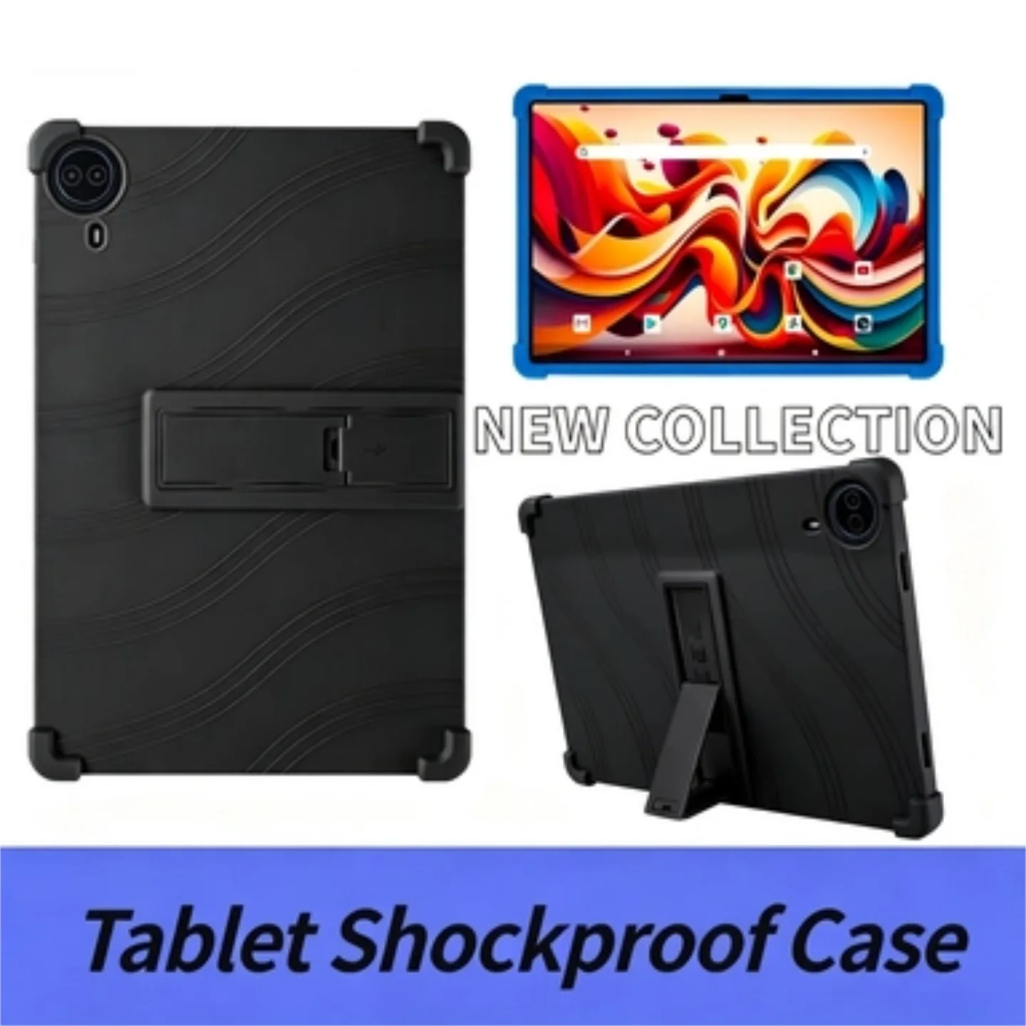 

For Logicom Tab XL 14 14 Inch Big Screen Tablet Case Protective cover Stand sleeve Shell Soft Silicone Shockproof Adjustable