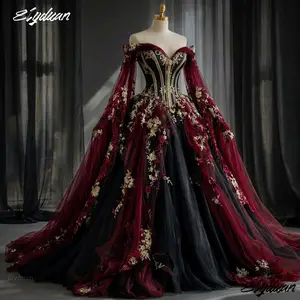 Buy burgundy and gold wedding dresses with free shipping on AliExpress