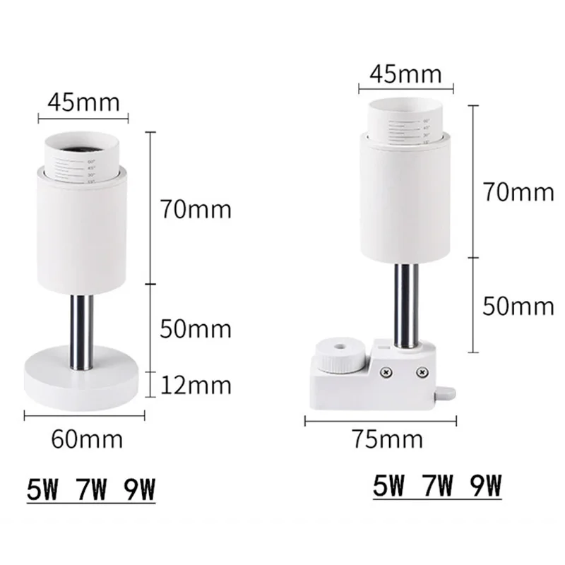 Foco de luz Led descendente regulable, luz de pista montada en superficie, lámpara LED COB de fondo, iluminación interior de techo, 5w, 7w, 9w