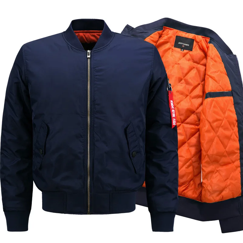 

Cargo Solid Color Bomber Pilot Parka Casual Parkas Windbreaker Tactical Cotton Jacket Men's Winter Outdoor Coldproof Jacket