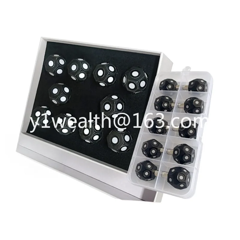 3D scanner polyhedral marker ball magnetic hexagonal sphere highly reflective landmark point positioning