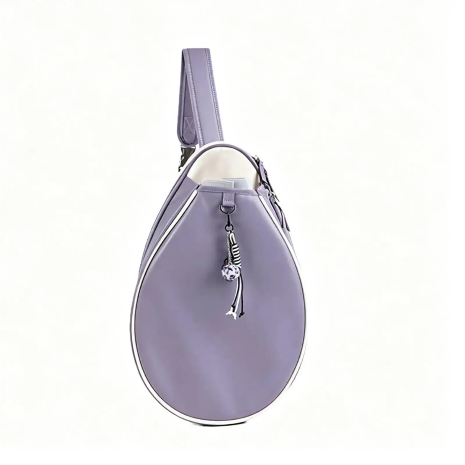 Stylish Lavender Racket Sports Bag with Shoulder Strap for Tennis Pickleball Gear Holder for Match Days Stylish Lavender Racket Sports Bag with Shoulder Strap for Tennis Pickleball Gear Holder for Match Days