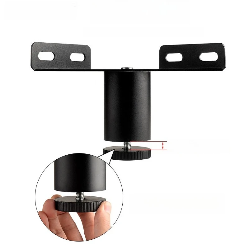 Reinforced Adjustable Metal Furniture Support Legs Bed Sofa Cabinet Feet with Mounting Bracket Load-bearing Furniture Hardware
