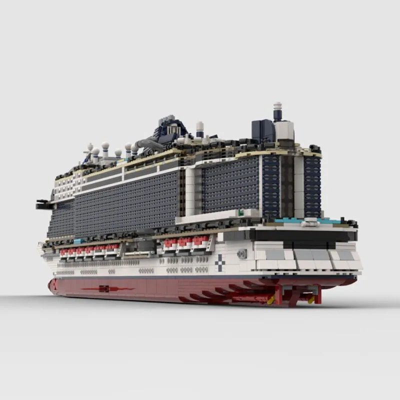 جديد MOC بنة نموذج باخرة شاطئ البحر الفاخرة كروز وحدات لعبة أطفال هدية لتقوم بها بنفسك مجموعة التجميع #4